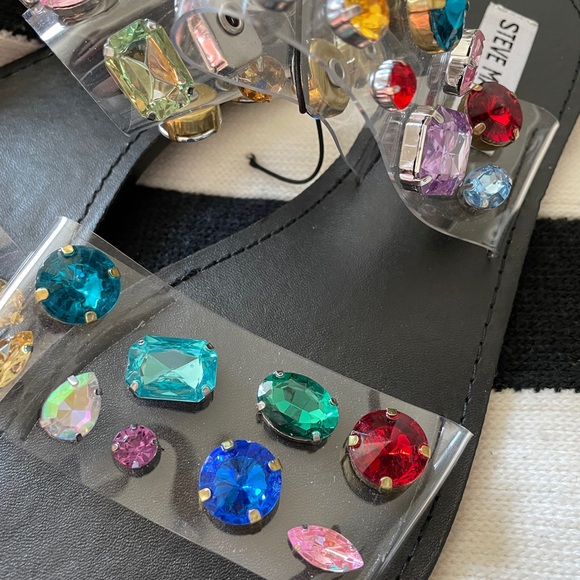 Steve Madden Shani rhinestone clear sandals - Picture 3 of 7